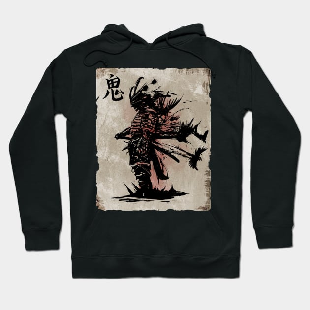 Samurai Warrior Bushido Hoodie by Dojaja